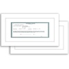 image:imageAmericanflat 5x10 Document Frame  Matted to 35x8  Black  Engineered Wood construction Shatterresistant glass displays certificates certifications and licensesWhite