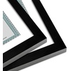 image:imageAmericanflat 5x10 Document Frame  Matted to 35x8  Black  Engineered Wood construction Shatterresistant glass displays certificates certifications and licensesBlack