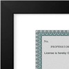 image:imageAmericanflat 5x10 Document Frame  Matted to 35x8  Black  Engineered Wood construction Shatterresistant glass displays certificates certifications and licensesBlack
