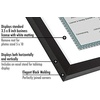 image:imageAmericanflat 5x10 Document Frame  Matted to 35x8  Black  Engineered Wood construction Shatterresistant glass displays certificates certifications and licensesBlack