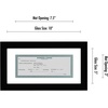image:imageAmericanflat 5x10 Document Frame  Matted to 35x8  Black  Engineered Wood construction Shatterresistant glass displays certificates certifications and licensesBlack