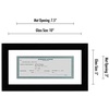 image:imageAmericanflat 5x10 Document Frame  Matted to 35x8  Black  Engineered Wood construction Shatterresistant glass displays certificates certifications and licensesBlack