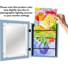 image:imageAmericanflat 85x11 Changeable Kids Art Frame 2Pack  Silver  Holds 100 art pieces magnetic front door builtin keyholes for wall display stores finished artworkBaby Blue