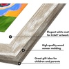 image:imageAmericanflat 85x11 Changeable Kids Art Frame 2Pack  Silver  Holds 100 art pieces magnetic front door builtin keyholes for wall display stores finished artworkDriftwood