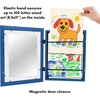 image:imageAmericanflat 85x11 Changeable Kids Art Frame 2Pack  Silver  Holds 100 art pieces magnetic front door builtin keyholes for wall display stores finished artworkSapphire Blue