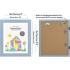 image:imageAmericanflat 85x11 Changeable Kids Art Frame 2Pack  Silver  Holds 100 art pieces magnetic front door builtin keyholes for wall display stores finished artworkBaby Blue