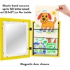 image:imageAmericanflat 85x11 Changeable Kids Art Frame 2Pack  Silver  Holds 100 art pieces magnetic front door builtin keyholes for wall display stores finished artworkSunshine Yellow