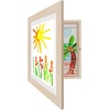 image:imageAmericanflat 85x11 Changeable Kids Art Frame 2Pack  Silver  Holds 100 art pieces magnetic front door builtin keyholes for wall display stores finished artworkDriftwood