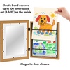 image:imageAmericanflat 85x11 Changeable Kids Art Frame 2Pack  Silver  Holds 100 art pieces magnetic front door builtin keyholes for wall display stores finished artworkDark Oak