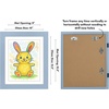 image:imageAmericanflat 85x11 Changeable Kids Art Frame 2Pack  Silver  Holds 100 art pieces magnetic front door builtin keyholes for wall display stores finished artworkBaby Blue