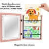 image:imageAmericanflat 85x11 Changeable Kids Art Frame 2Pack  Silver  Holds 100 art pieces magnetic front door builtin keyholes for wall display stores finished artworkPink