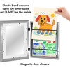 image:imageAmericanflat 85x11 Changeable Kids Art Frame 2Pack  Silver  Holds 100 art pieces magnetic front door builtin keyholes for wall display stores finished artworkSilver