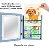 image:imageAmericanflat 85x11 Changeable Kids Art Frame 2Pack  Silver  Holds 100 art pieces magnetic front door builtin keyholes for wall display stores finished artworkBaby Blue
