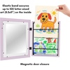 image:imageAmericanflat 85x11 Changeable Kids Art Frame 2Pack  Silver  Holds 100 art pieces magnetic front door builtin keyholes for wall display stores finished artworkLilac