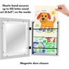 image:imageAmericanflat 85x11 Changeable Kids Art Frame 2Pack  Silver  Holds 100 art pieces magnetic front door builtin keyholes for wall display stores finished artworkGray