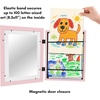 image:imageAmericanflat 85x11 Changeable Kids Art Frame 2Pack  Silver  Holds 100 art pieces magnetic front door builtin keyholes for wall display stores finished artworkLight Pink