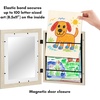 image:imageAmericanflat 85x11 Changeable Kids Art Frame 2Pack  Silver  Holds 100 art pieces magnetic front door builtin keyholes for wall display stores finished artworkLight Wood