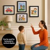 image:imageAmericanflat 85x11 Changeable Kids Art Frame 2Pack  Silver  Holds 100 art pieces magnetic front door builtin keyholes for wall display stores finished artworkBlack