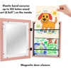 image:imageAmericanflat 85x11 Changeable Kids Art Frame 2Pack  Silver  Holds 100 art pieces magnetic front door builtin keyholes for wall display stores finished artworkPeachy Pink
