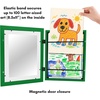 image:imageAmericanflat 85x11 Changeable Kids Art Frame 2Pack  Silver  Holds 100 art pieces magnetic front door builtin keyholes for wall display stores finished artworkShamrock Green