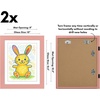 image:imageAmericanflat 85x11 Changeable Kids Art Frame 2Pack  Silver  Holds 100 art pieces magnetic front door builtin keyholes for wall display stores finished artworkPink