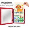 image:imageAmericanflat 85x11 Changeable Kids Art Frame 2Pack  Silver  Holds 100 art pieces magnetic front door builtin keyholes for wall display stores finished artworkApple Red