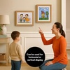 image:imageAmericanflat 85x11 Changeable Kids Art Frame 2Pack  Silver  Holds 100 art pieces magnetic front door builtin keyholes for wall display stores finished artworkDark Oak