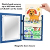 image:imageAmericanflat 85x11 Changeable Kids Art Frame 2Pack  Silver  Holds 100 art pieces magnetic front door builtin keyholes for wall display stores finished artworkBlue