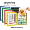 image:imageAmericanflat 85x11 Changeable Kids Art Frame 2Pack  Silver  Holds 100 art pieces magnetic front door builtin keyholes for wall display stores finished artworkPrimary Colors
