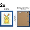 image:imageAmericanflat 85x11 Changeable Kids Art Frame 2Pack  Silver  Holds 100 art pieces magnetic front door builtin keyholes for wall display stores finished artworkBlue