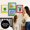image:imageAmericanflat 85x11 Changeable Kids Art Frame 2Pack  Silver  Holds 100 art pieces magnetic front door builtin keyholes for wall display stores finished artworkPrimary Colors