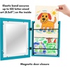 image:imageAmericanflat 85x11 Changeable Kids Art Frame 2Pack  Silver  Holds 100 art pieces magnetic front door builtin keyholes for wall display stores finished artworkAquamarine