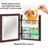 image:imageAmericanflat 85x11 Changeable Kids Art Frame 2Pack  Silver  Holds 100 art pieces magnetic front door builtin keyholes for wall display stores finished artworkMahogany
