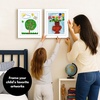 image:imageAmericanflat 85x11 Changeable Kids Art Frame 2Pack  Silver  Holds 100 art pieces magnetic front door builtin keyholes for wall display stores finished artworkWhite