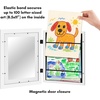 image:imageAmericanflat 85x11 Changeable Kids Art Frame 2Pack  Silver  Holds 100 art pieces magnetic front door builtin keyholes for wall display stores finished artworkWhite