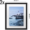 image:imageAmericanflat 8x10 Floating Picture Frame 2Pack  Engineered Wood  Black  Photo floats between crystalclear glass wall or tabletop display with included easel sawtooth hangers includedBlack