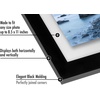 image:imageAmericanflat 8x10 Floating Picture Frame 2Pack  Engineered Wood  Black  Photo floats between crystalclear glass wall or tabletop display with included easel sawtooth hangers includedBlack