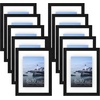 image:imageAmericanflat 8x10 Floating Picture Frame 2Pack  Engineered Wood  Black  Photo floats between crystalclear glass wall or tabletop display with included easel sawtooth hangers includedBlack