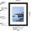 image:imageAmericanflat 8x10 Floating Picture Frame 2Pack  Engineered Wood  Black  Photo floats between crystalclear glass wall or tabletop display with included easel sawtooth hangers includedBlack