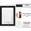 image:imageAmericanflat 8x10 Floating Picture Frame 2Pack  Engineered Wood  Black  Photo floats between crystalclear glass wall or tabletop display with included easel sawtooth hangers includedBlack