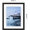 image:imageAmericanflat 8x10 Floating Picture Frame 2Pack  Engineered Wood  Black  Photo floats between crystalclear glass wall or tabletop display with included easel sawtooth hangers includedBlack