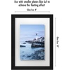image:imageAmericanflat 8x10 Floating Picture Frame 2Pack  Engineered Wood  Black  Photo floats between crystalclear glass wall or tabletop display with included easel sawtooth hangers includedBlack