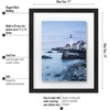 image:imageAmericanflat 8x10 Floating Picture Frame 2Pack  Engineered Wood  Black  Photo floats between crystalclear glass wall or tabletop display with included easel sawtooth hangers includedBlack