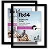 image:imageAmericanflat 8x10 Floating Picture Frame 2Pack  Engineered Wood  Black  Photo floats between crystalclear glass wall or tabletop display with included easel sawtooth hangers includedBlack
