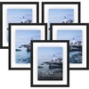 image:imageAmericanflat 8x10 Floating Picture Frame 2Pack  Engineered Wood  Black  Photo floats between crystalclear glass wall or tabletop display with included easel sawtooth hangers includedBlack