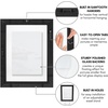 image:imageAmericanflat 8x10 Floating Picture Frame 2Pack  Engineered Wood  Black  Photo floats between crystalclear glass wall or tabletop display with included easel sawtooth hangers includedBlack