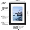 image:imageAmericanflat 8x10 Floating Picture Frame 2Pack  Engineered Wood  Black  Photo floats between crystalclear glass wall or tabletop display with included easel sawtooth hangers includedBlack