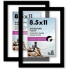 image:imageAmericanflat 8x10 Floating Picture Frame 2Pack  Engineered Wood  Black  Photo floats between crystalclear glass wall or tabletop display with included easel sawtooth hangers includedBlack