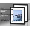 image:imageAmericanflat 8x10 Floating Picture Frame 2Pack  Engineered Wood  Black  Photo floats between crystalclear glass wall or tabletop display with included easel sawtooth hangers includedBlack