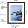image:imageAmericanflat 8x10 Floating Picture Frame 2Pack  Engineered Wood  Black  Photo floats between crystalclear glass wall or tabletop display with included easel sawtooth hangers includedBlack